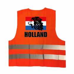 Holland vlag leeuw oranje veiligheidshesje ek / wk supporter outfit kleding volwassenen
