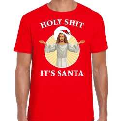 Holy shit its santa fout shirt / outfit rood kleding mannen