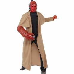 Horror Hellboy carnavalsoutfit inclusief masker