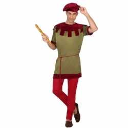 Middeleeuws page verkleed carnavalsoutfit kleding mannen