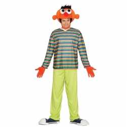 Oranje pop ernie verkleed carnavalsoutfit kleding mannen