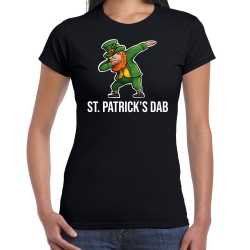 St. patricks dab / st. patricks day t shirt / carnavalsoutfit zwart dames