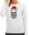 Bad santa foute sweater outfit grijs dames