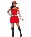 Brandweer verkleed carnavalsoutfit jurkje dames