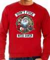 Foute sweater outfit dont fuck with santa rood mannen