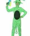 Groen alien carnavalsoutfit kinderen