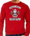 Grote maten foute trui outfit santas angels northpole rood mannen