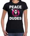 Hippie jezus bal shirt outfit peace dudes zwart dames
