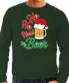 Ho ho hold my beer fout sweater outfit groen mannen