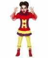 Horror clown penny verkleed carnavalsoutfit meisjes