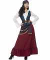 Piraten zigeunerin verkleed carnavalsoutfit jurk dames