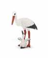 Plastic ooievaar baby ooievaar 7 cm