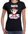 Santa for president t shirt outfit zwart dames