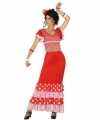 Spaanse flamencodanseres jurk rood verkleed carnavalsoutfit dames